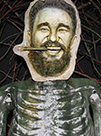 Detail of head,Fidel Castro 