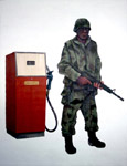 Soldier Guarding Pump